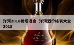 洋河2018糖烟酒会  洋河酒价格表大全2019
