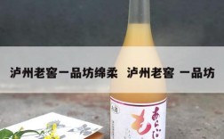 泸州老窖一品坊绵柔  泸州老窖 一品坊