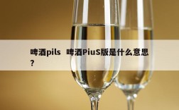 啤酒pils  啤酒PiuS版是什么意思?