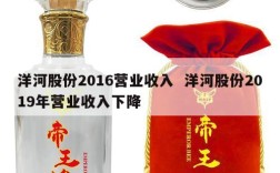 洋河股份2016营业收入  洋河股份2019年营业收入下降